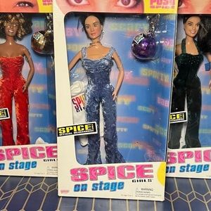 1998 Spice Girls Dolls Sporty, Posh,Scary
